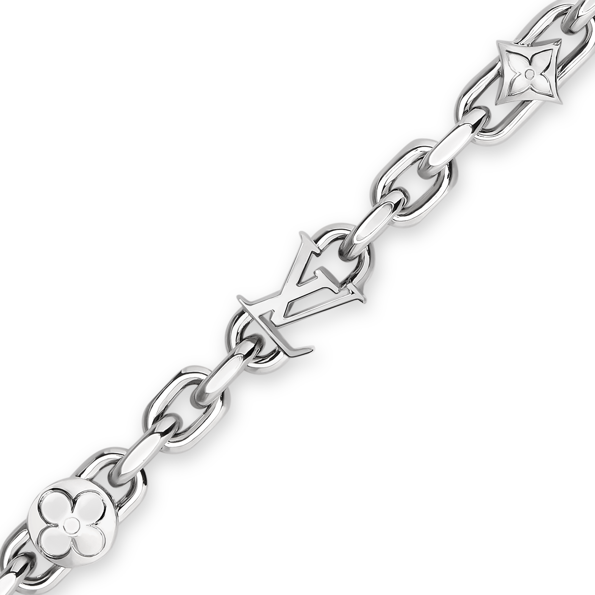 LV Monogram Lovers Chain Bracelet S00 - Fashion Jewelry M1927L